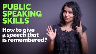 How to deliver a great Speech in English Public Speaking Tips For Better Presentation Skills [upl. by Leverett]