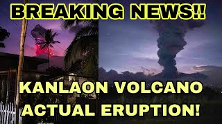 KANLAON VOLCANO PUMUTOK NA ETO ANG ACTUAL VIDEO [upl. by Cyler632]