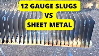 12 Gauge Slugs vs Sheet Metal  Brenneke Special Forces amp Winchester SuperX [upl. by Anailuy738]