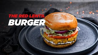 Vegan Burger  Der rote Linsen Burger mit viel buntem Gemüse  Motion Cooking [upl. by Oicafinob]