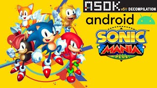 Sonic mania plus version RSDKv5U decompilation Android test [upl. by Eedoj]