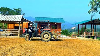 New Beginning  Tilling the soil with a tractor to prepare for planting a large vegetable garden [upl. by Eslek]