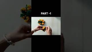 DIY Mini Pom Pom Flower🤩Easy Making using Rular [upl. by Ciredor473]