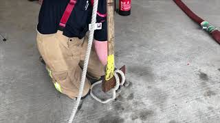 NFRS Recruit Training  Hauling a Axe Aloft [upl. by Cid]