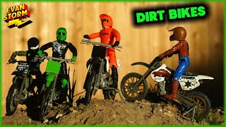 Evan Storms Toy Dirt Bike Pretend Play Compilation [upl. by Nesnah]