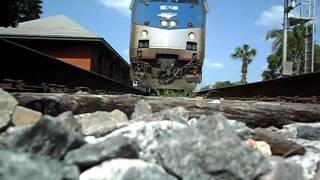 Amtrak Train The Silver Star Runs Over My Camera [upl. by Barret200]