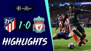 Highlights Atletico 10 Liverpool  Narrow firstleg defeat in Madrid [upl. by Judus]