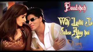 Woh Ladki Jo  Full song  Shahrukh Khan amp Twinkle Khanna  Baadshah [upl. by Darya565]