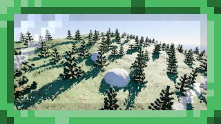 Animated Voxel Grass first iteration  Voxel Dev Showcase [upl. by Mackenie]