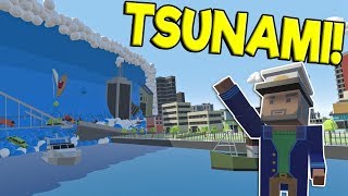 MASSIVE TSUNAMI CRASHES THROUGH CITY  Tiny Town VR Gameplay  Oculus Rift Game [upl. by Resee]