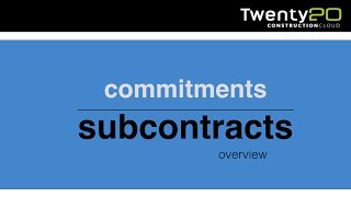 Twenty20 Construction Subcontract Management [upl. by Tavis]