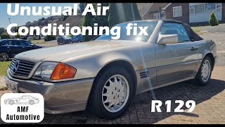 Unusual Mercedes 300SL R129 Air conditioning fix [upl. by Danica513]