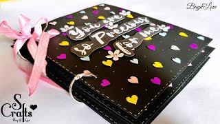 Scrapbook  Precious 💜  Special anniversary scrapbook ideas  birthday scrapbook ideas  S Crafts [upl. by Enellij487]