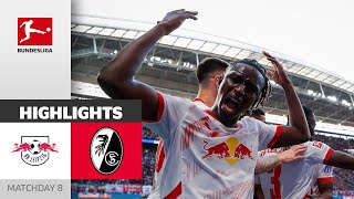 Leipzig Decide TopMatch  RB Leipzig  SC Freiburg 31  Highlights  Matchday 8 – Bundesliga [upl. by Ennairod]