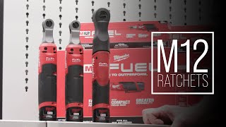 Milwaukee M12™ FUEL Ratchets 255820 amp 256620 amp 256720 [upl. by Roxie511]