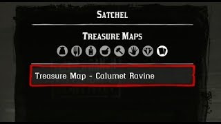 Calumet Ravine Treasure Map Location Red Dead Online [upl. by Alarick]