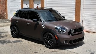 Anthracite Grey  Red Tint Plasti Dipped Mini Countryman S [upl. by Ennayelhsa]