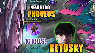 Betosky Tries The New Hero Phoveus  Horror Bringer Phoveus  Phoveus Gameplay By Betosky  MLBB [upl. by Eisnil518]