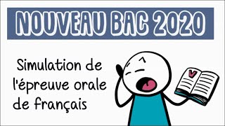 Simulation de lépreuve orale de français du baccalauréat EAF [upl. by Rudd296]