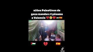 Niños Palestinos solidarios con Valencia [upl. by Noied]