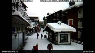 SaasFee Saas Fee  Dorp webcam time lapse 20102011 [upl. by Moriyama958]