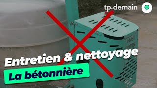 Nettoyage et entretien de la bétonnière [upl. by Airotkiv882]