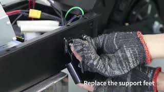 How to install the support feetArwibon Q30 Electric Scooter [upl. by Amle]