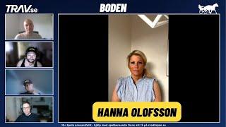 V75 Midnattstrav Boden Lördag 156  Johannes Youssef gästar och Intervju med Hanna Olofsson [upl. by Rihat]