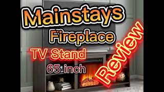 Mainstays Fireplace TV Stand 65 inch [upl. by Yun818]