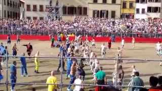 Calcio storico fiorentino bianchi azzurri 14 giu 2014 [upl. by Assirak]