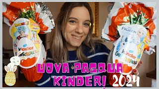 APRO UOVA DI PASQUA KINDER 2024 DRAGONBALL E FROZEN [upl. by Eilsil]