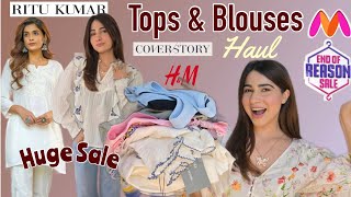 Tops amp Blouses on Myntra Sale HampM Ritu Kumar Coverstory eors [upl. by Wun]