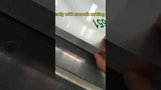 Aluminum sheet cut so size with smooth cutting edges [upl. by Llydnek]