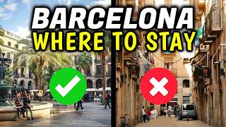 Top 3 BEST and WORST Places to Stay in Barcelona Spain  Where to Stay in Barcelona [upl. by Balduin452]