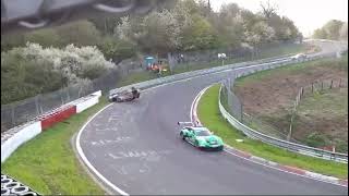 24h Rennen Nürburgring Qualifiers 2024 Überschlag Crash Wehrseifen [upl. by Udenihc558]