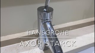 HANSGROHE AXOR STARCK CARTRIDGE REPLACEMENT [upl. by Lleznov]