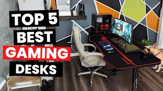 Top 5 Best Gaming Desks 2024 [upl. by Leanora292]