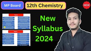 MP Board 12th Chemistry syllabus 2024 Exam  mpboard [upl. by Larner]