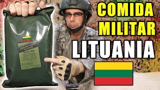 Probando COMIDA DE SUPERVIVENCIA MILITAR de LITUANIA [upl. by Crim]