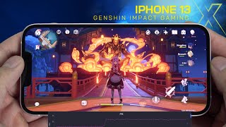 iPhone 13 Genshin Impact Gaming test New Update 2024 [upl. by Mont]