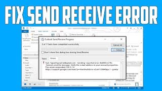 How to Fix Outlook Send Receive Error Solved [upl. by Hamian569]