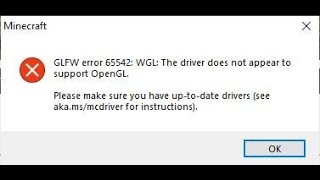 How to fix GLFW ERROR 65542 WGL The Driver Does Not Appear To Support OpenGL Tlauncher fix [upl. by Dazraf]