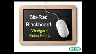 BioRad Blackboard  Westgard Rules Part 3 [upl. by Daahsar]