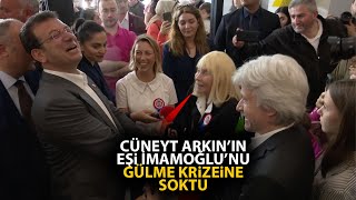 Cüneyt Arkının eşi Ekrem İmamoğlunu gülme krizine soktu [upl. by Nylikcaj785]