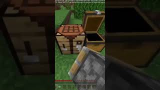 Minecraft short how to can be crafting sticky piston very easy recipe tech Mahindra 🐥 [upl. by Ahseket197]