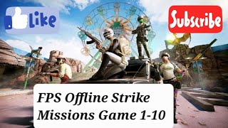 Fps offline strike encounter missions game 110 🎮 2024 gameplay [upl. by Lahtnero]