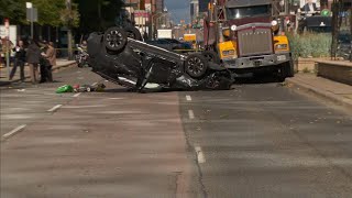 Shots reportedly fired during extreme road rage incident in Toronto [upl. by Onairotciv]