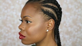 How to Cornrow Your Own Hair  Beginner Friendly  MariaAntoinetteTV [upl. by Nuawad498]