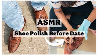 ASMR SHOE POLISH Before Date  This Poor Cobbler Safe My DATE😱 His Polish Sound AMAZING 😴 [upl. by Gavrielle]