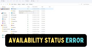 How to Fix quotAvailability status Available on this devicequot Error in OneDrive On Windows 11 [upl. by Savick]